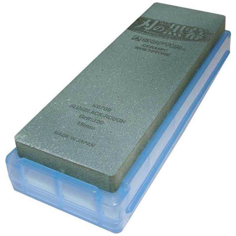 シャプトン　シャプトン セラミック砥石 刃の黒幕 #320荒砥石 ブルーブラック ATIA903　ATIA903
