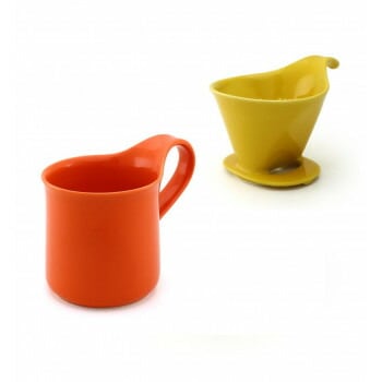 ZERO JAPAN（ゼロジャパン） ドリッパー＆カフェマグセット ドリッパートレイ付 DMZ-16 YP/TG