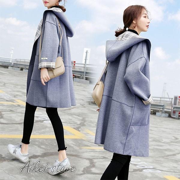 レディース ダッフルコート ロングコートフード付き 秋冬物 着痩せ アウター 防寒着 おしゃれ 女性用 保温 通勤 ダッフルコート