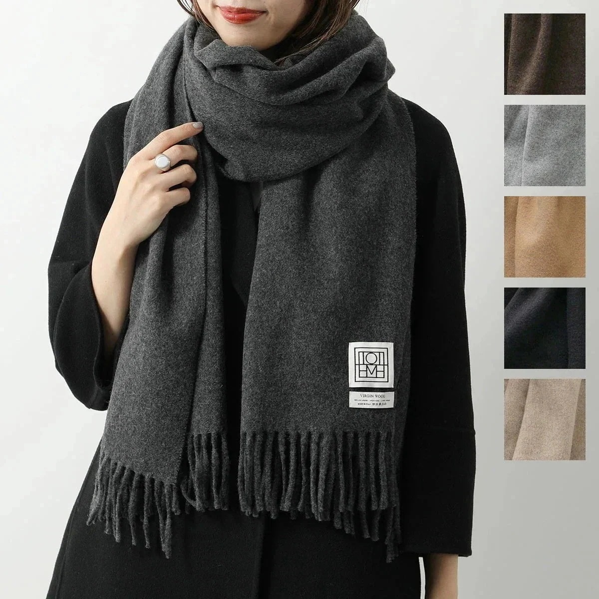 Toteme トーテム マフラー CLASSIC WOOL SCARF レディース クラシック ウール スカーフ ストール フリンジ カラー6色 【ts】