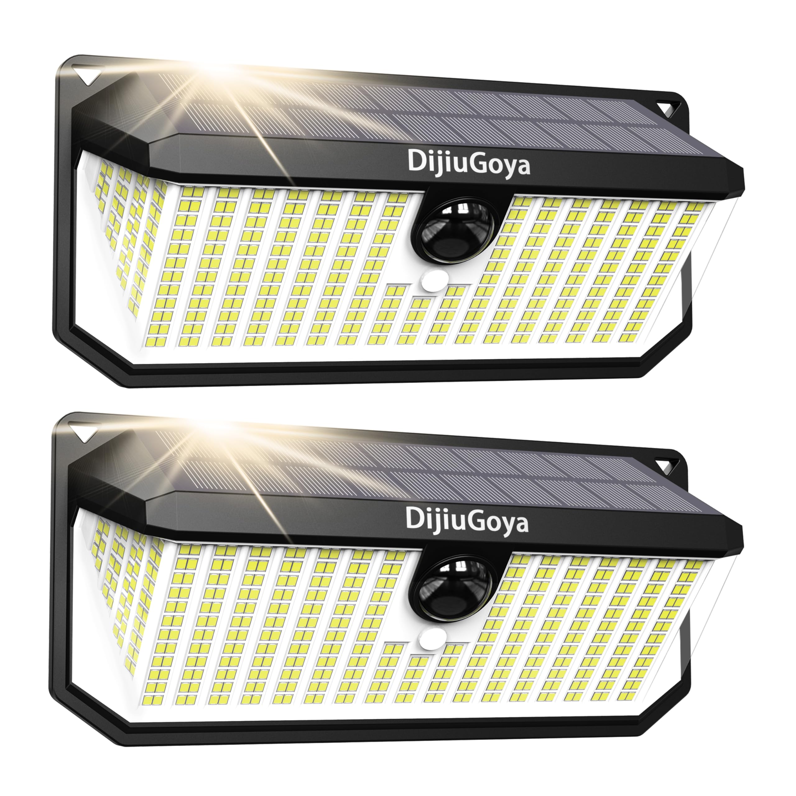 ソーラーライト センサーライト 人感 466個LED照明屋外用 屋外 ソーラー 自動点灯 IP68防水 セキュリティソーラー 防犯 3つ知能モード 自動点灯/消灯 ソーラーセンサー 42779