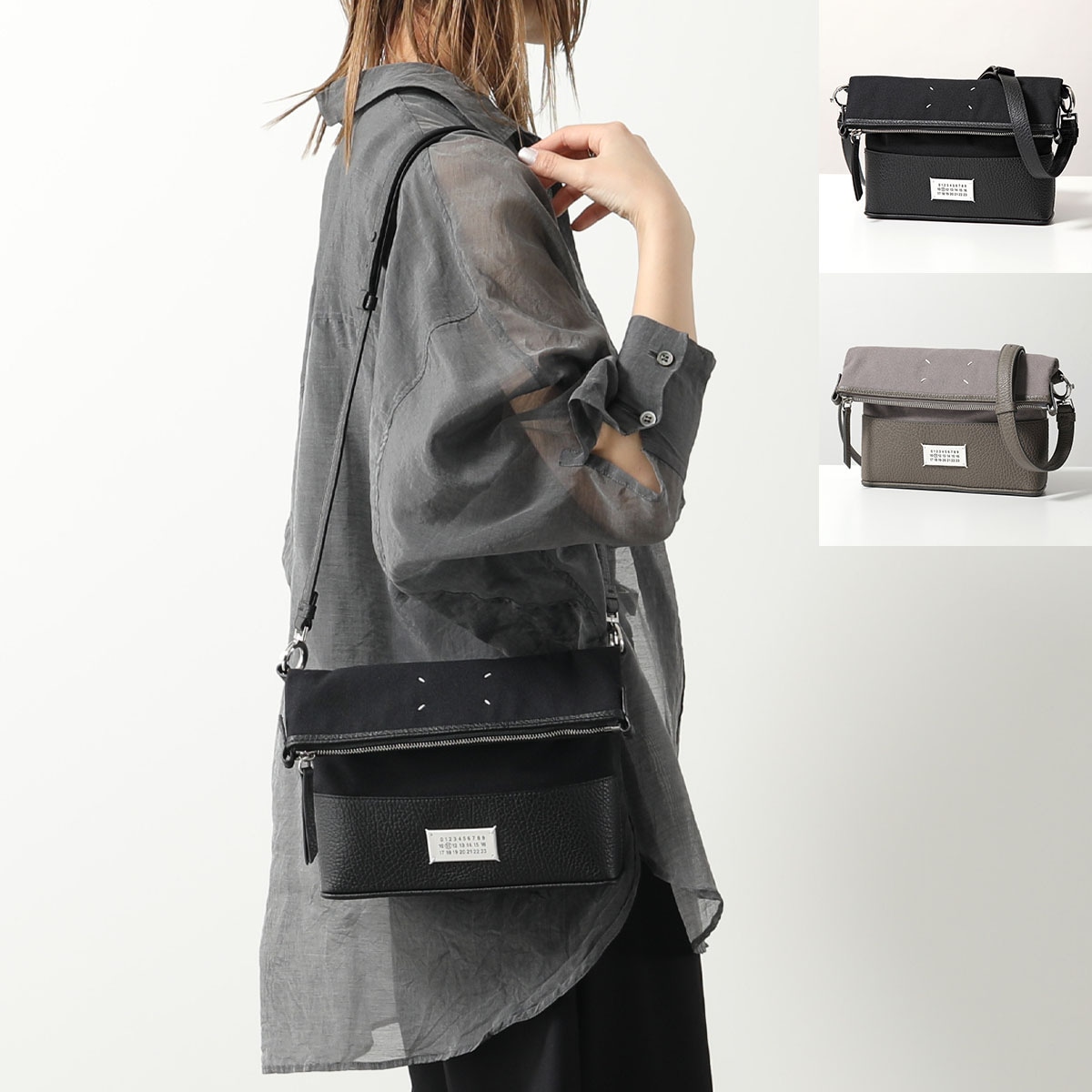 MAISON MARGIELA メゾンマルジェラ ショルダーバッグ 5AC SB1WG0042 P4348 レディース ホーボー スモール クロスボディ 鞄 カラー3色 SB1WG0042P4348T