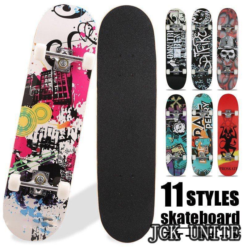 スケボー コンプリート スケートボード 初心者 練習 入門 ショートスケートボード メンズ レディース 全11色