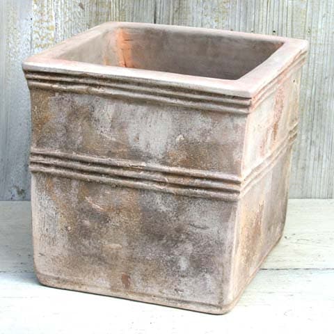 プランター おしゃれ 大型 テラコッタ テラアストラカペラキュビL 50cm 17号 穴あり 観葉植物向け 23,760円