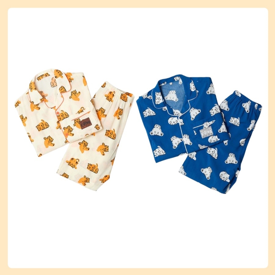 [MUZIK TIGER/男女共用] MUZIK TIGER 長袖パジャマ 2色 1択