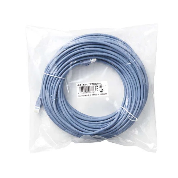 ツメ折れ防止LANケーブル Cat5E ld-ctt-bu30-rs