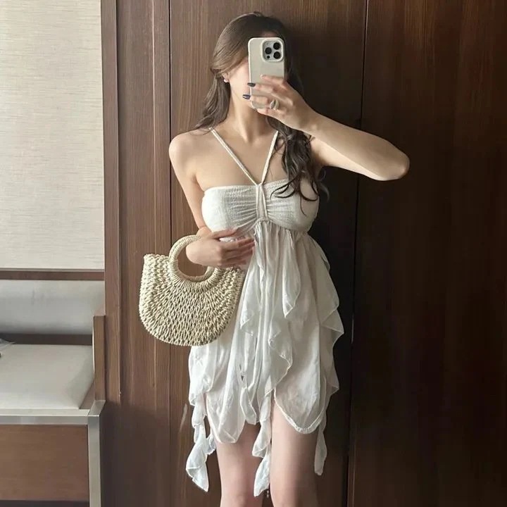 替换【迅速な出荷】高級感 風 ホルターネック 仙女 スカート 大小胸 セパレート スイムウェア 女性 リゾート 水着8351680
