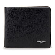 スタンダード|財布・ポーチ|monte SPIGA モンテスピガ シュリンクレザー 二つ折り財布 小銭入付き MOSMSP104BK ブラック