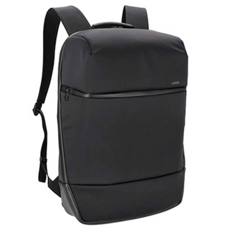 ゾンネ　SONNE BLK ［ 撥水加工 止水ファスナー 14インチノートPC 収納可 通勤 通学 ビジネスバッグ バックパック］ SONNE ブラック　SO-SOSL002