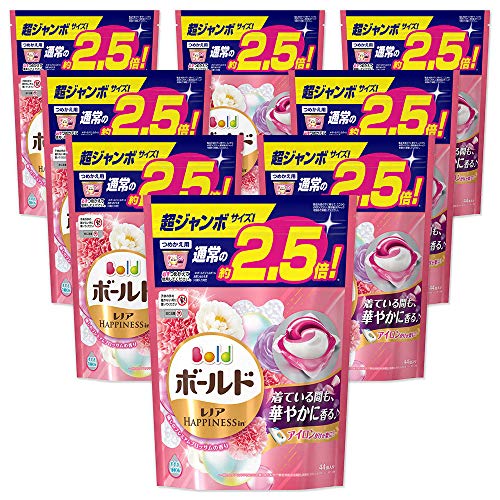 【ケース販売】ボールド ジェルボール 香りつき 洗濯洗剤 癒しのプレミアムブロッサム 詰め替え 超ジャンボ 44個入×8個
