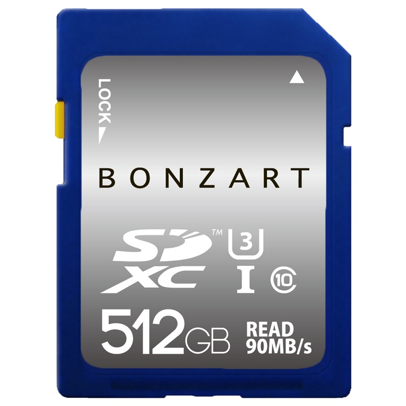 SDカード 512GB SDXC class10 UHS-3 READ 90MB/s　永久保証付き