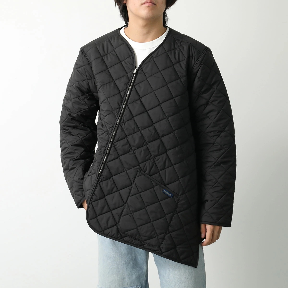 COMME des GARCONS SHIRTxLAVENHAM コムデギャルソンシャツ ジャケット FN-J521-W24 メンズ レディース ダイヤモンドキルティング BLACKロングコート