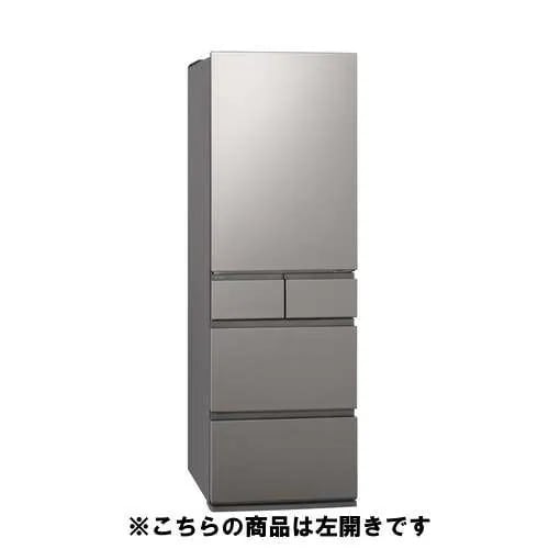 【無料長期保証】【推奨品】パナソニック 冷蔵庫 410L 左開き 5ドア 幅60cm コンパクトBIG サクッと切れる微凍結 AIエコナビ NR-E41RY2L-S シルバー系
