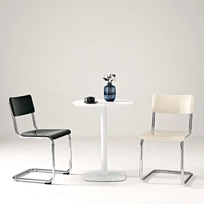 ステンレスフレームチェア モダン ダイニング 背もたれ シンプル 屋内外兼用 おしゃれ オフィス ホワイト ブラック グリーン イエロー ピンク グレー 15,840円