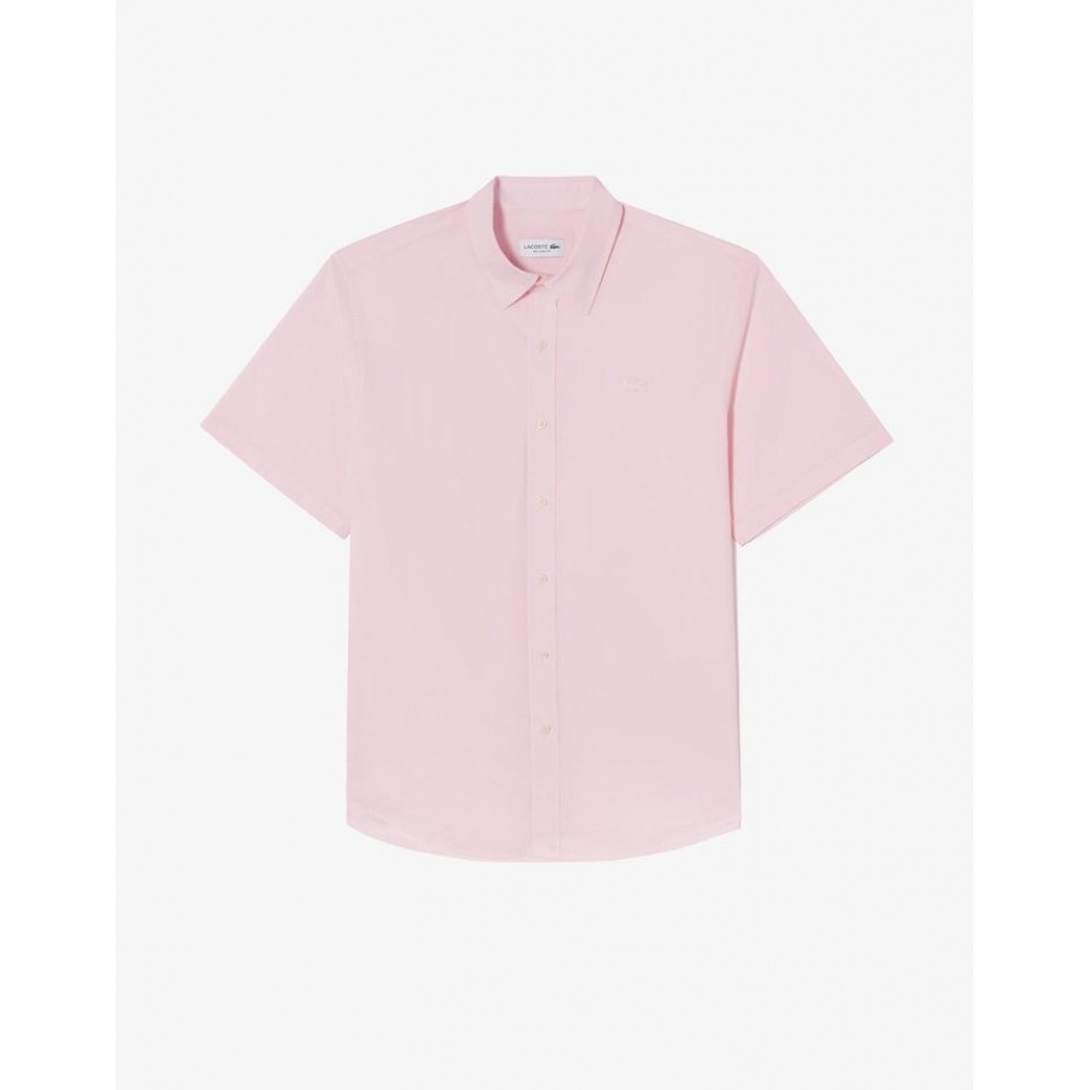 ラコステ 男性 タイプライター 半袖 シャツ CH267E-55G T03