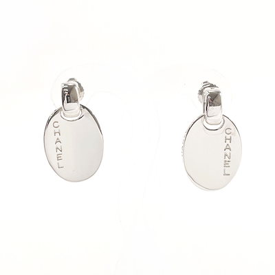 美品☆CHANEL シルバーオーバル型ピアス☆925☆ 楽天市場】シャネル ピアス レディース 925 ロゴ オーバル