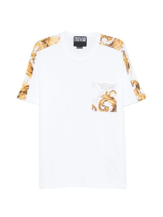 VERSACE Men T-Shirts 80GAH612 JS543G03 White
