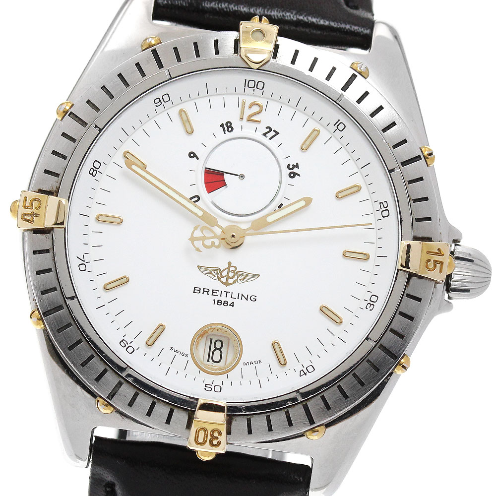 ブライトリング BREITLING B14047 リザーブドマルシェ デイト パワーリザーブ 自動巻き メンズ _848842【中古】