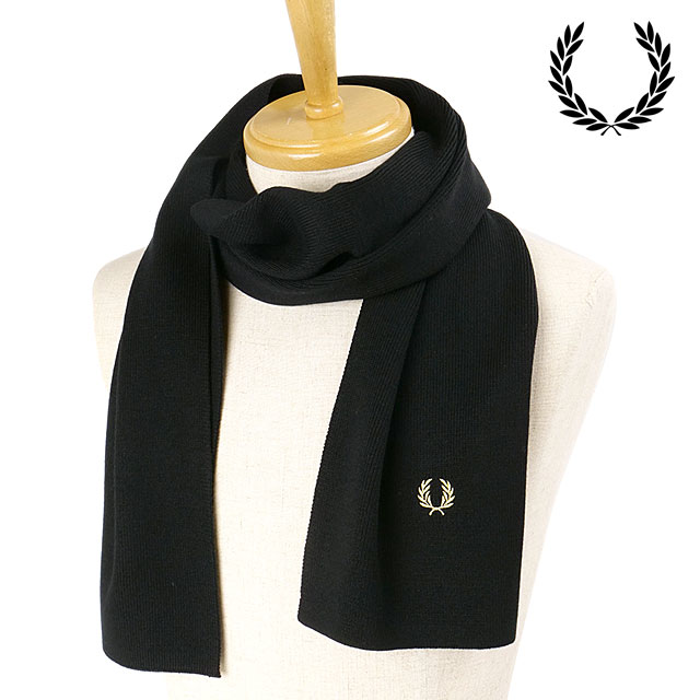 クラシックメリノウールスカーフ [C8140-102] CLASSIC MERINO WOOL SCARF メンズ・レディース 小物 アクセサリー ニットマフラー 防寒 BLACK