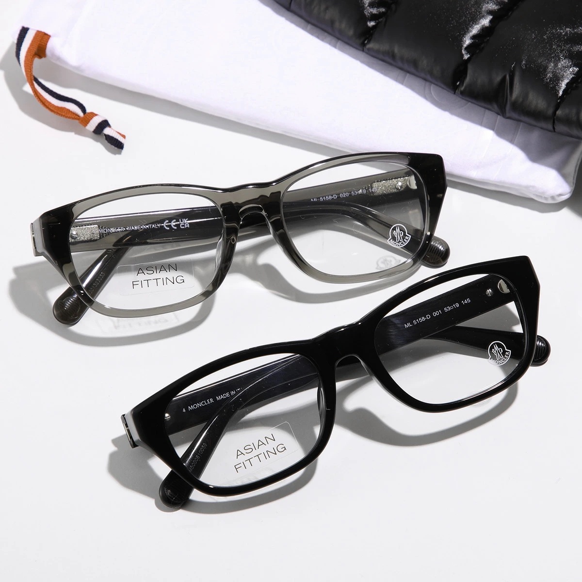 MONCLER モンクレール メガネ ML5158-D メンズ スクエア型 アイウェア めがね 眼鏡 伊達メガネ アジアンフィット フルリム カラー2色