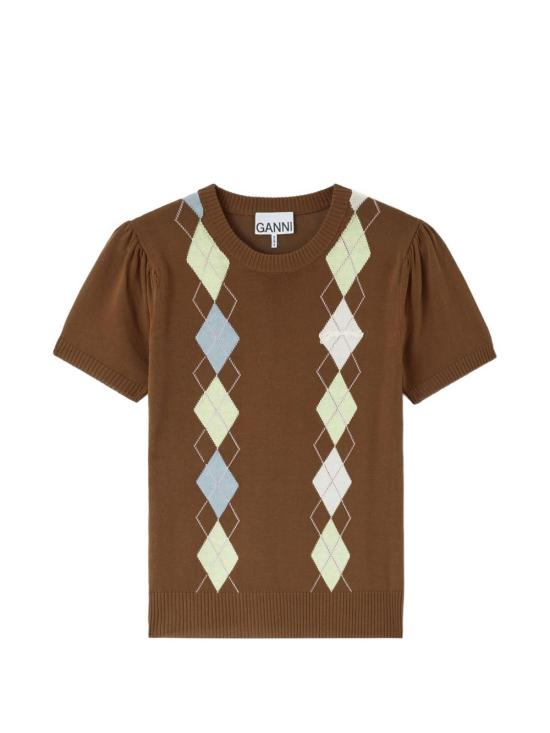 GANNI Women Tops A1040295 05H Brown