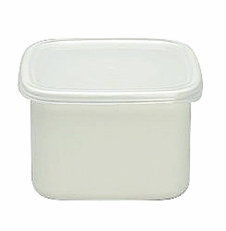 （まとめ買い）野田琺瑯 保存容器 White Series スクウェア M シール蓋付 WS-M [x3]