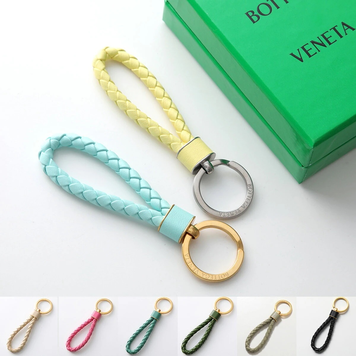 BOTTEGA VENETA ボッテガヴェネタ キーリング 651820 V0HW1 レディース メンズ イントレチャート レザー キーホルダー カラー13色 651820V0HW18425