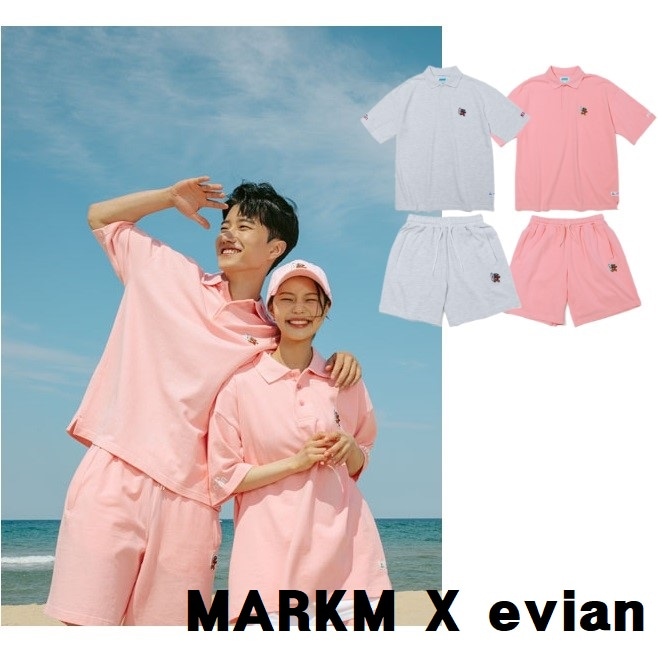セット evian PIQUE POLO SHIRT [2色]