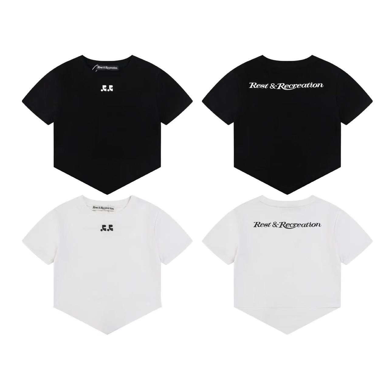 【即納】 Rest&Recreation 半袖 Tシャツ 韓国 人気 Tシャツ 2色展開