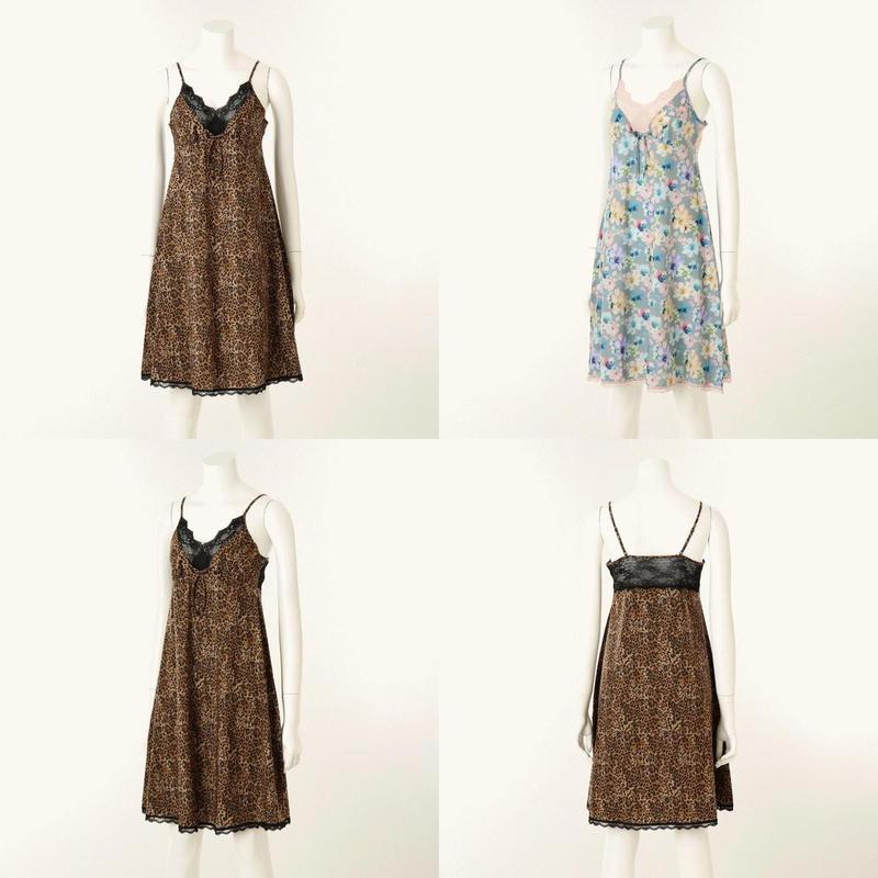 2枚入り 25AW ナ염 여성 풀슬립 2点セット VFS1710SG