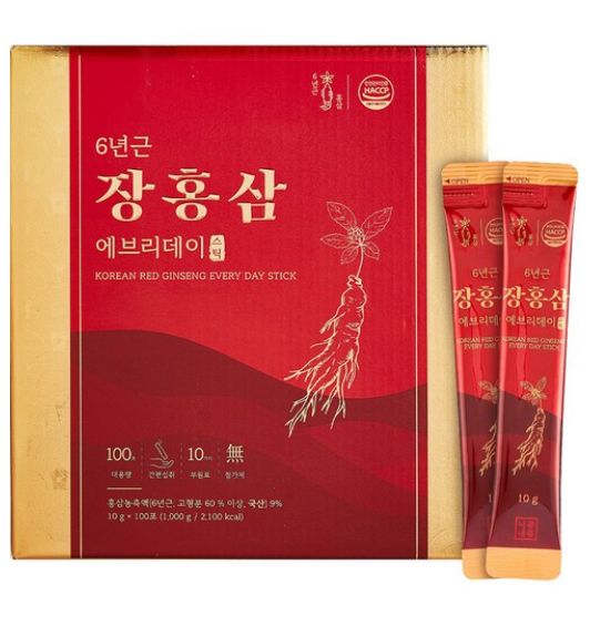 （長寿紅参）6年根長紅参everyday紅参スティック100p