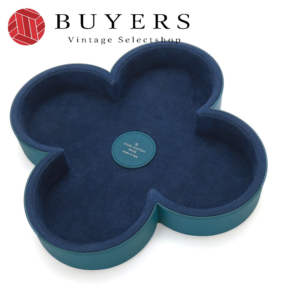 中古 その他小物 ヴィードポッシュ・フラワー モノグラム ブルーヴェール ブラウン ブルー系 小物入れ トレー インテリア レディース 女性