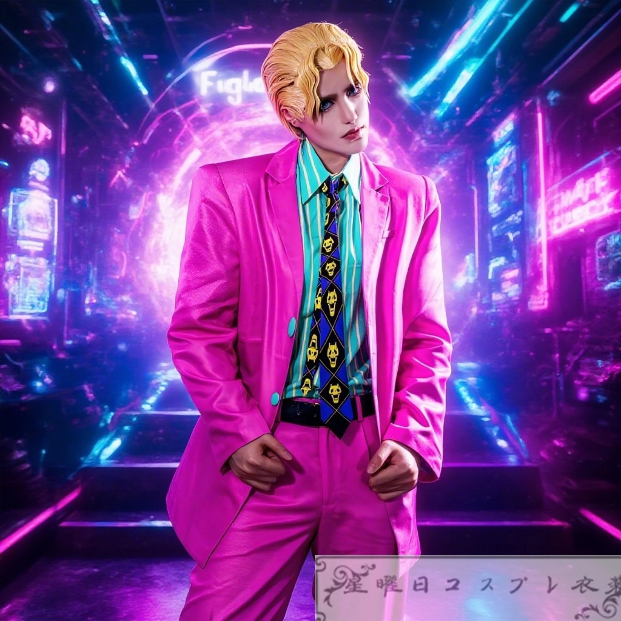 ジョジョの奇妙な冒険 吉良吉影 コスプレ衣装 コスチューム 学園祭 イベント 文化祭 仮装 変装