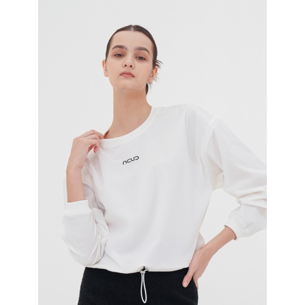 ACUD カサカサ ロゴ スウェットシャツ ホワイト 7,728円