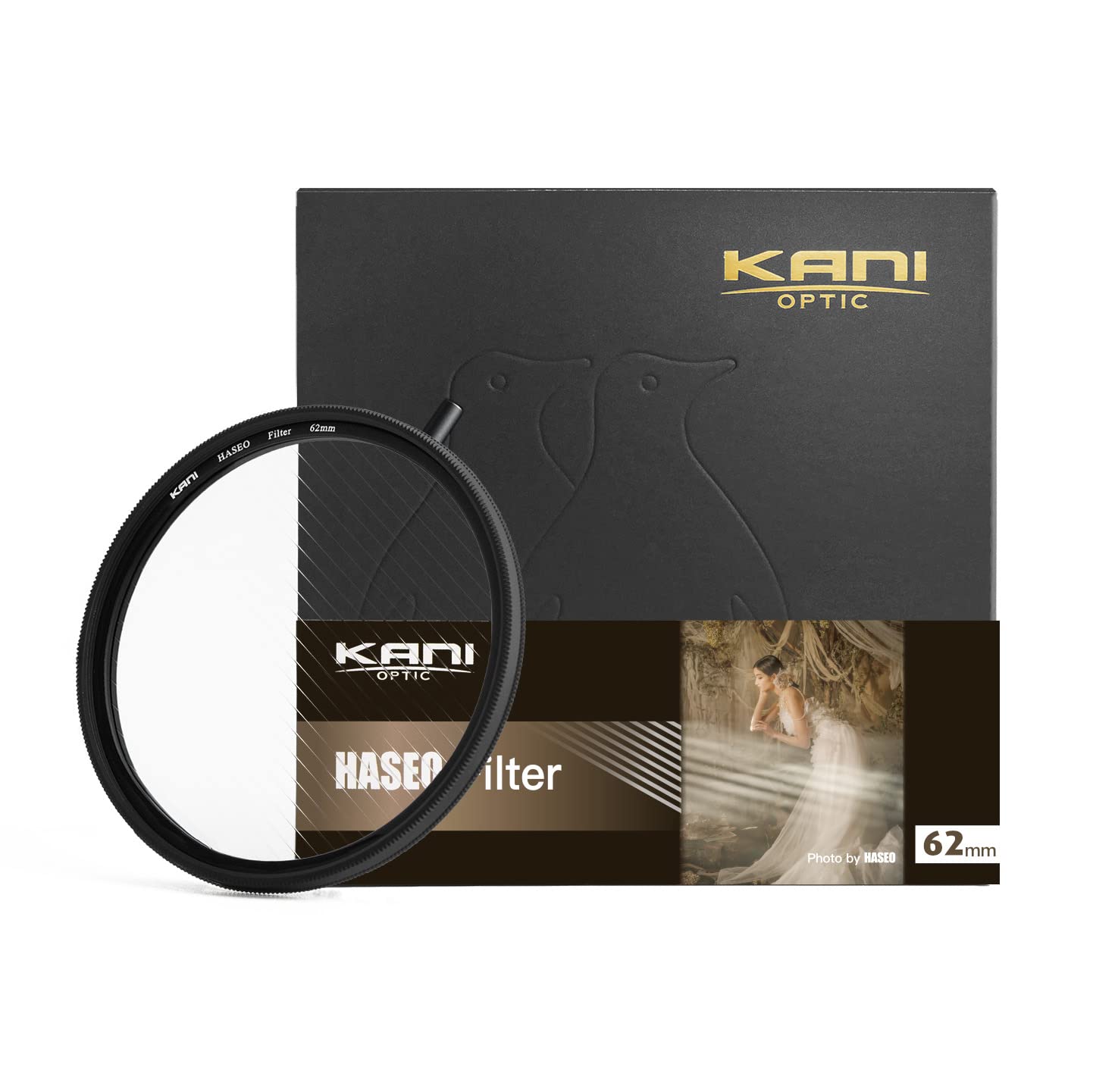 KANI 62mm 斜光フィルター HASEOフィルター アナモルフィック調 光条色：無着色 特殊効果フィルター 低反射 撥水 撥油 防汚 ナノコーティング K17227
