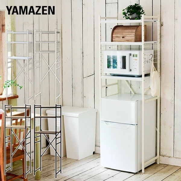 冷蔵庫上ラック ゴミ箱上ラック 幅59.5 奥行41.5 高さ180cm 8,199円