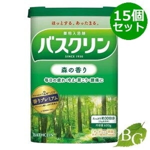 送料無料 バスクリン 森の香り 600g 15個セット