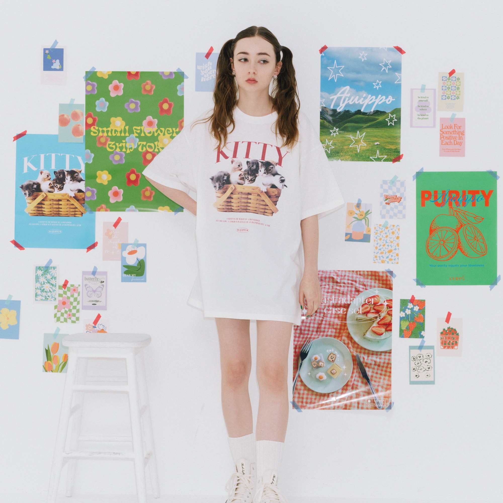 KITTY PRINT T-SHIRT