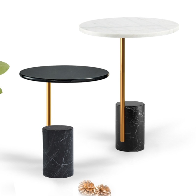 サイドテーブル 北欧 選べる 天板 天然 大理石 無垢材 ステンレス鋼 おしゃれ かわいい インテリア シンプル モダン コーヒーテーブル