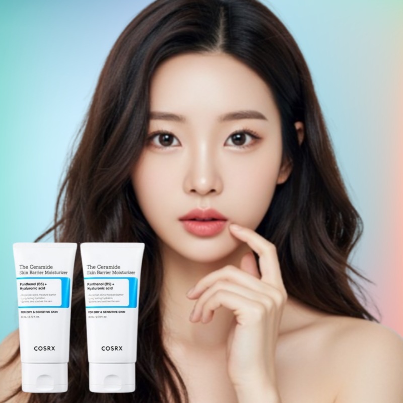 [1+1]ザ·セラミド スキンバリア モイスチャライザークリーム 80ml 2個 保湿 乾燥肌 敏感肌 フェイスクリーム うるおいケア