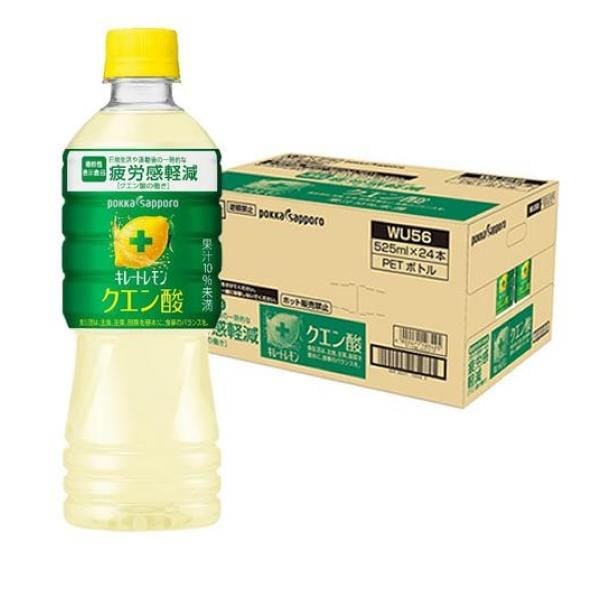 ポッカサッポロ キレートレモンクエン酸 525mL× 24本入 (WU56)