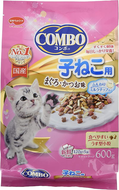 〔まとめ〕 キャットフード ペットフード コンボ キャット 子ねこ用 ミルクチップ添え 600g 12セット 猫用品 ペット用品 