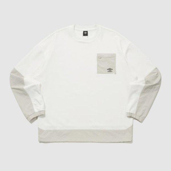 長袖Tシャツ KQF UQ121CFS13-SCW ウェイファインダー ウーブンBIT ニット スウェットシャツ / スイートコーン