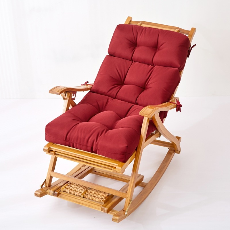 屋外の防水性と日焼け防止ガーデンワンピースバックレストチェアクッション折りたたみ椅子クッションコートヤードロッキングチェアクッション