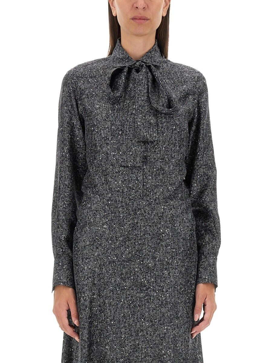 D48407_K0531E04 ブラック 秋冬2024 シャツ レディース ia