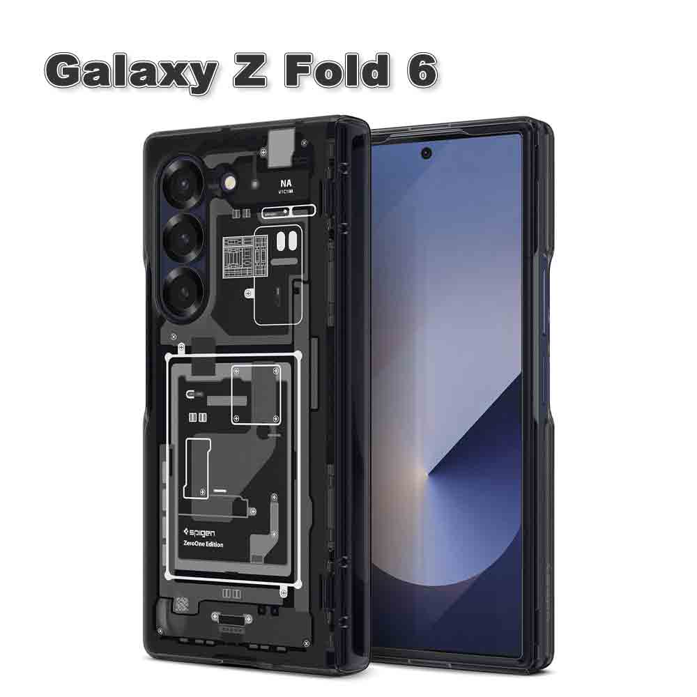即納 ギャラクシー Galaxy Z Fold6 PC Spigen ハイブリッド 黄変防止 擦り傷防止 ヒンジ保護 ケース ゼットフォールド 耐衝撃 軽量 カバー 送料無料