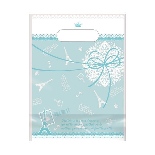 （まとめ） タカ印 デコラパック S W160H210+D90mm パリ ブルー 35-3454 1パック（50枚） 5セット