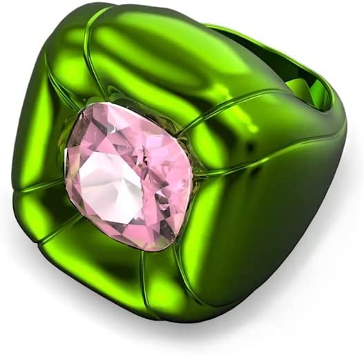 指輪 グリーン ピンク メタリック クリスタル 52号 ( 日本サイズ 11号 ) レディース ユニーク 並行輸入品 5609725