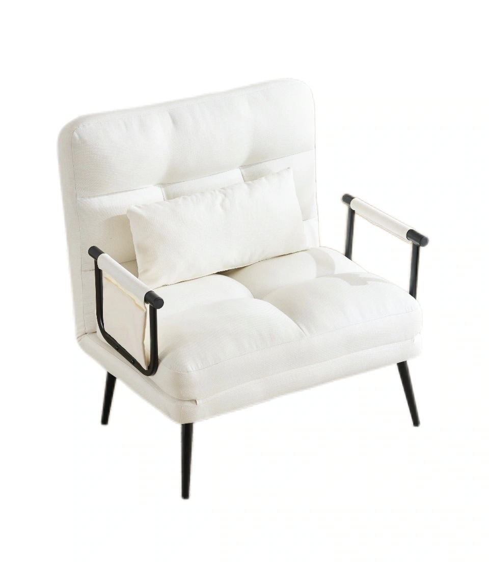 【安心保証付き439】ソファベッド 折りたたみ 3WAY ファブリック生地 カウチソファー 肘付き 一人掛け カウチ リクライニング 一人暮らし 組立品