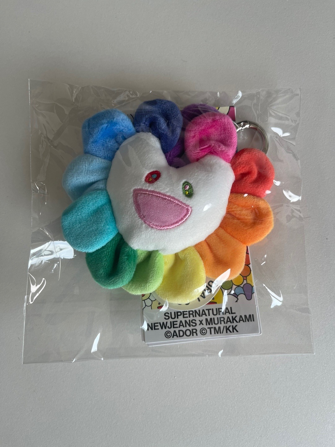 NEWJEANS SUPERNATURAL POP-UP NJ X MURAKAMI OFFICIAL MERCH MURAKAMI Plush Keyring Flower